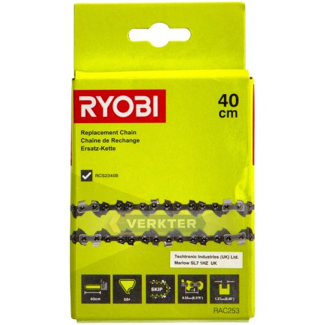 Pjūklo grandinė Ryobi RAC253 16''; 40 cm; 3/8''; 56; 1,3 mm 