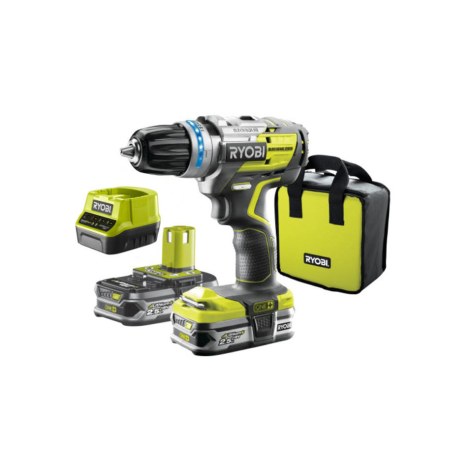 Smūginis suktuvas-gręžtuvas Ryobi R18PDBL-225S; 18 V; 2x2,5 Ah akum.