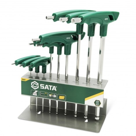 Atsuktuvų komplektas Sata ST09117; HEX; 9 vnt.