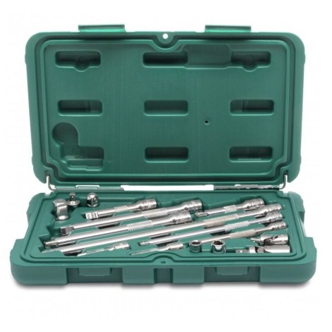 Prailginimų, šarnyrų ir adapterių rinkinys Sata ST09545G; 16 vnt.