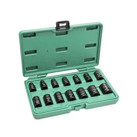 Smūginių sukimo galvučių komplektas Sata ST34397T; 10-24 mm; 14 vnt.
