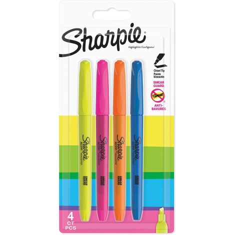 Žymeklių rinkinys Sharpie Accent Pocket; 4 vnt.