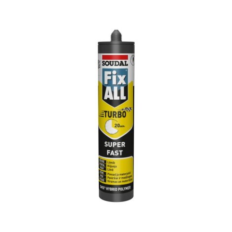 Universalūs klijai Soudal 124805; 290 ml; baltas
