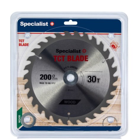 Pjovimo diskas medienai Specialist Wood; 200x1,4x32/30/20 mm; Z30 