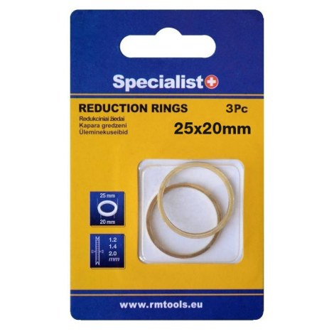 Redukcinis žiedas Specialist 25,4x20x1,2/1,4/2; 3 vnt.