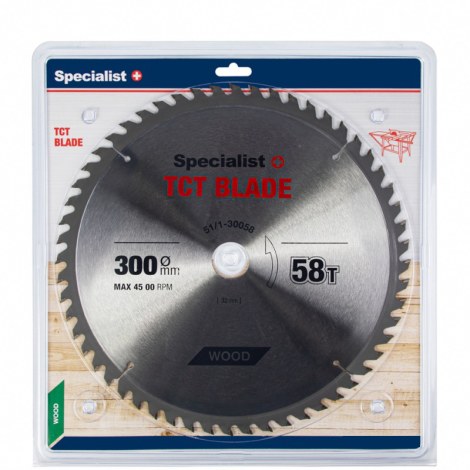 Pjovimo diskas medienai Specialist Wood; 300x2x32 mm; Z58 