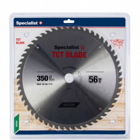 Pjovimo diskas medienai Specialist Wood; 350x2,2x32 mm; Z56 