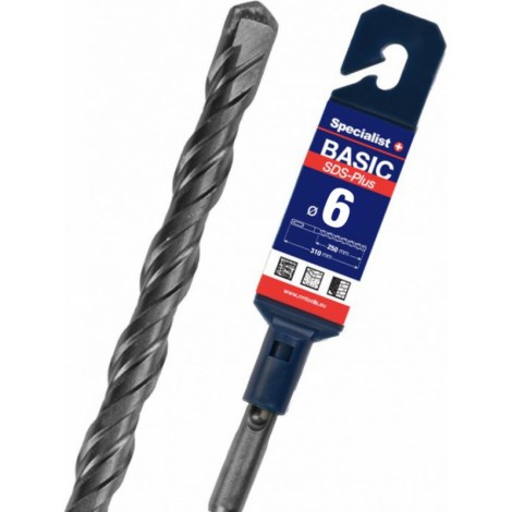 Grąžtas betonui Specialist 6×310/250; 6x310 mm; SDS-plus