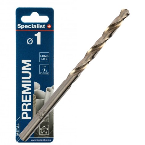 Grąžtas metalui Specialist Premium; 1x34 mm; 3 vnt.