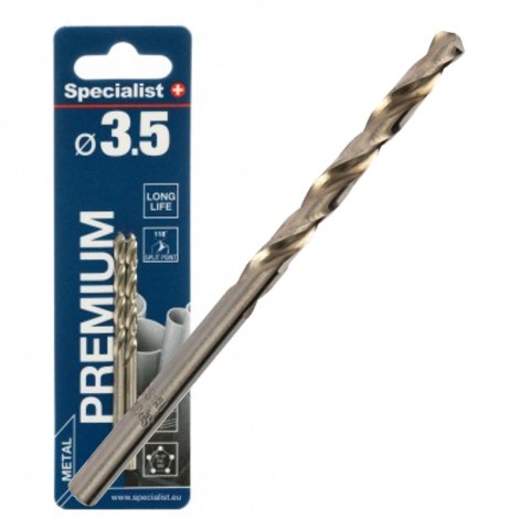 Grąžtas metalui Specialist Premium; 3,5x70 mm; 2 vnt.