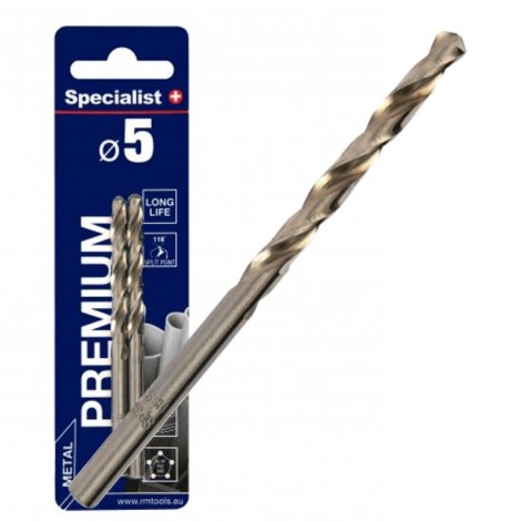 Grąžtas metalui Specialist Premium; 5,2x86 mm; 2 vnt.