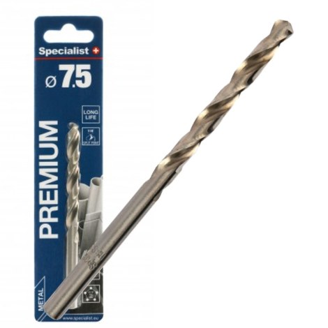 Grąžtas metalui Specialist Premium; 7,5x109 mm