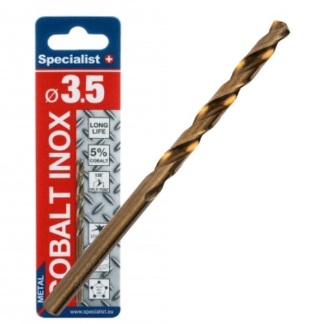 Grąžtas metalui Specialist Cobalt; 3,5x70 mm