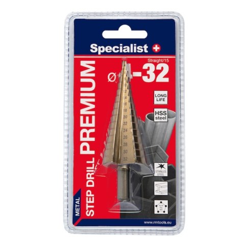 Pakopinis grąžtas Specialist Premium; 4-32 mm