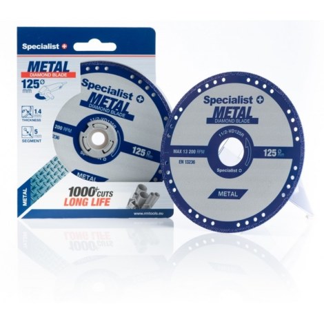 Deimantinis pjovimo diskas Specialist 11/2-VD125R; 125x1,4x22,23 mm
