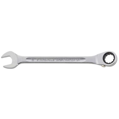Kombinuotas raktas su terkšle Stahlwille 41171818; 18 mm