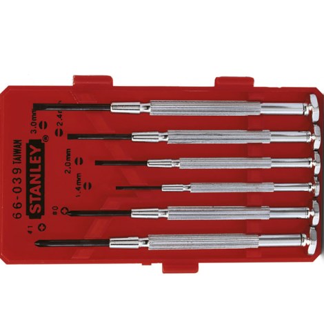 Atsuktuvų komplektas Stanley 1-66-039; 6 vnt.
