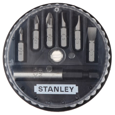 Sukimo antgalių komplektas Stanley 1-68-738; 7 vnt. + magnetinis laikiklis