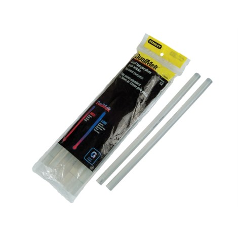 Klijų strypeliai Stanley ''DualMelt''; 12x250 mm; 12 vnt.; skaidrūs