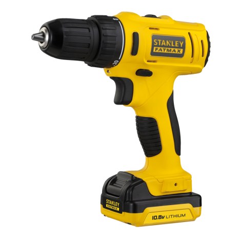 Suktuvas-gręžtuvas Stanley FMC011S2; 10,8 V; 2x1,5 Ah akum.