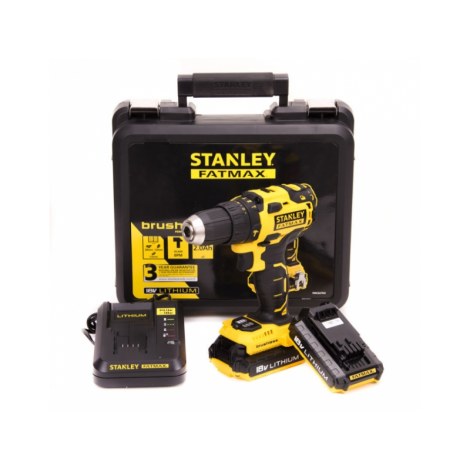 Smūginis suktuvas-gręžtuvas Stanley FMC627D2; 18 V; 2x2,0 Ah akum.