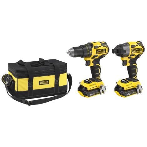 Įrankių rinkinys Stanley FMCK476D2BC-QW (FMC627 + FMC647); 18 V; 2x2,0 Ah akum.