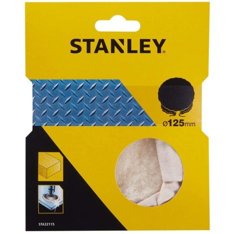 Avies vilnos diskas poliravimui Stanley STA32115-XJ; 125 mm
