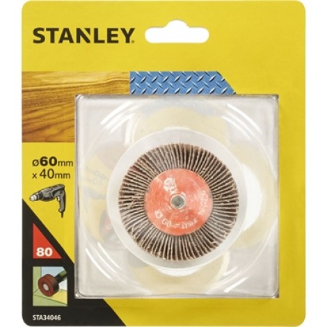 Žiedlapinis šlifavimo diskas Stanley 60 mm; P80; 1 vnt.