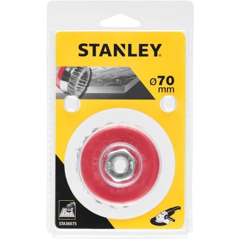 Vielinis apvalus šepetys Stanley STA36075-XJ; 70 mm