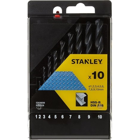 Grąžtų rinkinys Stanley STA56030-QZ; 10 vnt.
