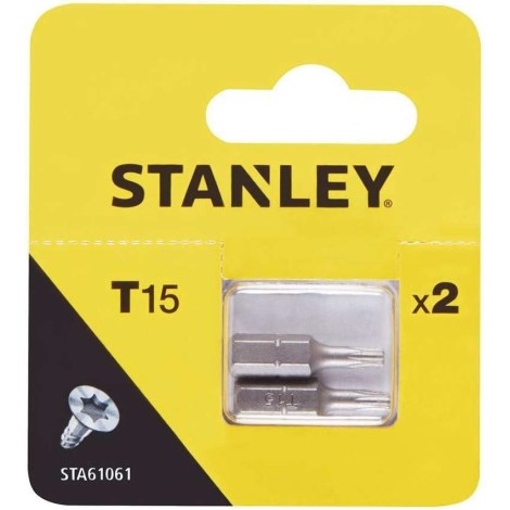 Sukimo antgalis Stanley STA61061-XJ; T15; 2 vnt.