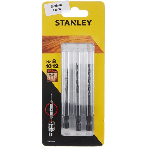 Grąžtų komplektas Stanley STA62509-XJ; 8-12 mm; 3 vnt.