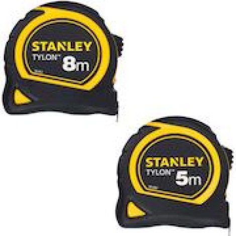 Matavimo ruletė Stanley STHT0-74260; 5m + 8m; 2 vnt.
