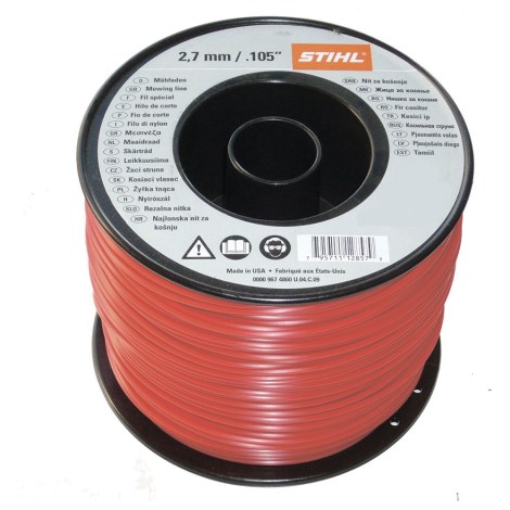 Pjovimo gija Stihl; 2,7 mm x 240 m; penkiabriaunė (pažeista pakuotė)