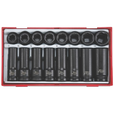 Smūginių sukimo galvučių komplektas Teng Tools TT9120D; 16 vnt.
