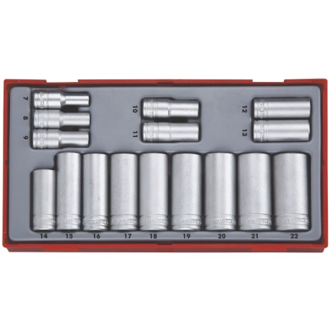 Galvučių komplektas Teng Tools TT3816; 16 vnt.