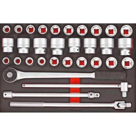 Galvučių komplektas Teng Tools TTESK32; EVA; 32 vnt.