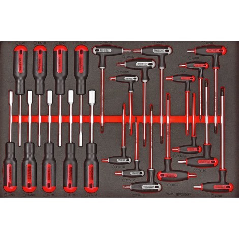 Sukimo antgalių komplektas Teng Tools TTEX23; EVA; 23 vnt.
