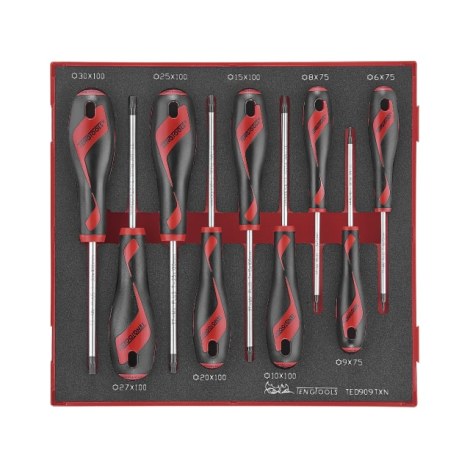 Atsuktuvų komplektas Teng Tools TED909TXN; EVA; 9 vnt.
