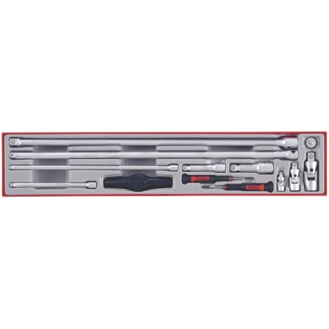 Prailginimų, šarnyrų ir adapterių rinkinys Teng Tools TTXEXT13; 13 vnt.