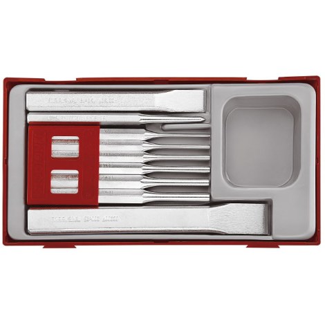 9 dalių Kirstukų/skylmušių/žymeklių rinkinys Teng Tools TTPC09