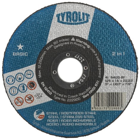 Abrazyvinis pjovimo diskas Tyrolit A 30 BF; 150x2,5 mm; 1 vnt.
