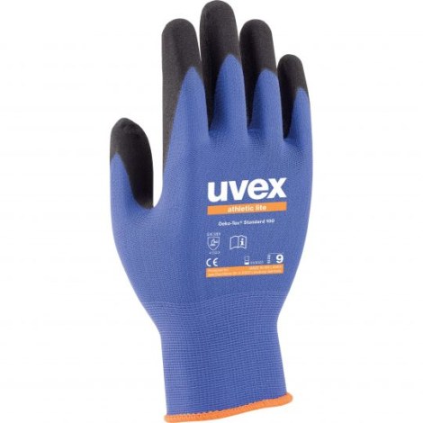 Pirštinės UVEX Athletic lite; 7 dydis; mėlynos