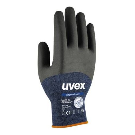 Pirštinės Uvex Phynomic Pro; 2121X; 12 dydis; atsparios drėgmei; mėlynos