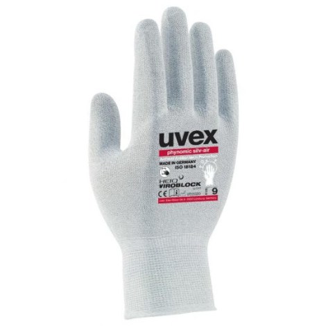 Pirštinės UVEX Phynomic Silv-air; 6 dydis; baltos