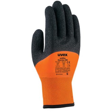 Žieminės darbinės pirštinės Uvex Unilite Thermo HD; 10 dydis; raudonos