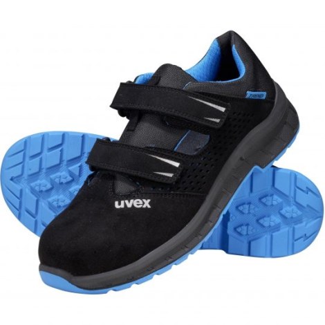Darbo sandalai UVEX 2 Trend 69368; S1 SRC; 46; juodi/mėlyni