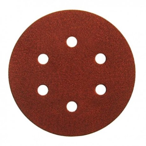Šlif. popierius eksc. šlifuokliui Virutex velcro; 125 mm; P80; 50 vnt.