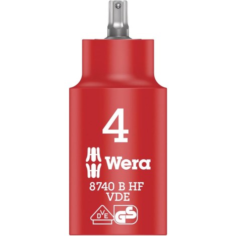 Sukimo galvutė Wera WE05004900001; HEX; VDE; 3/8''; 4x55 mm 