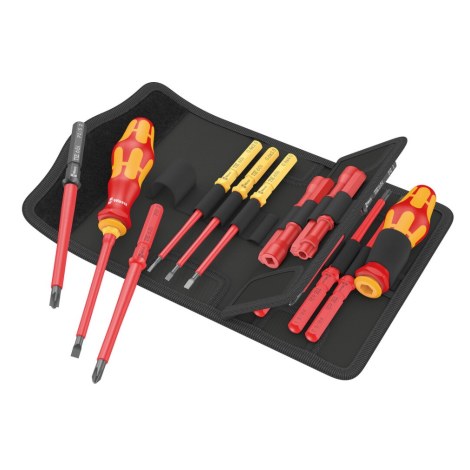 Atsuktuvų komplektas Wera Kraftform Kompakt VDE 18 Universal 2 Tool Finder; 18 vnt.